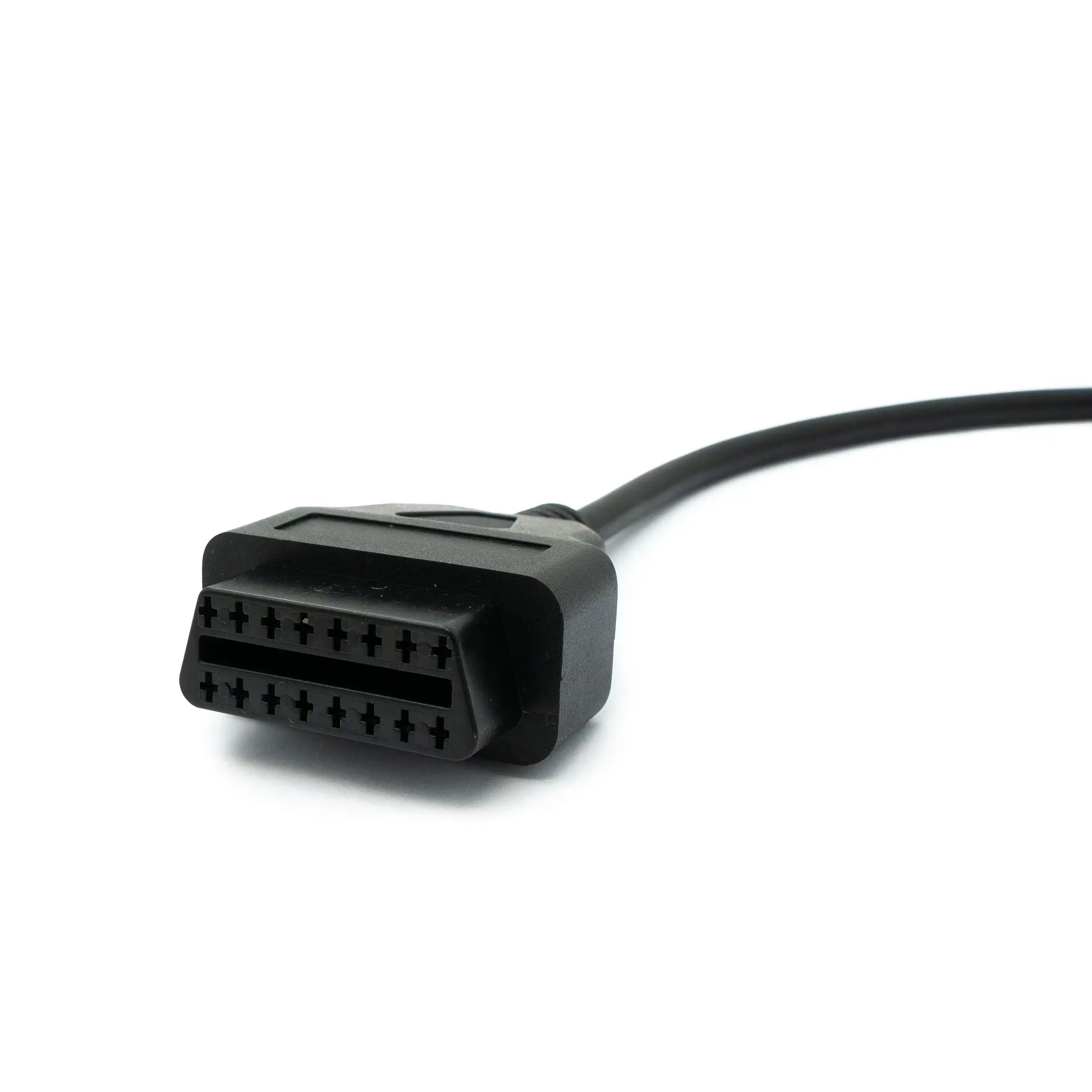 SYSTEM-S OBD Kabel 30 cm OBD 2 Buchse für Mercedes Benz 14pin Schwarz für Auto Diagnose