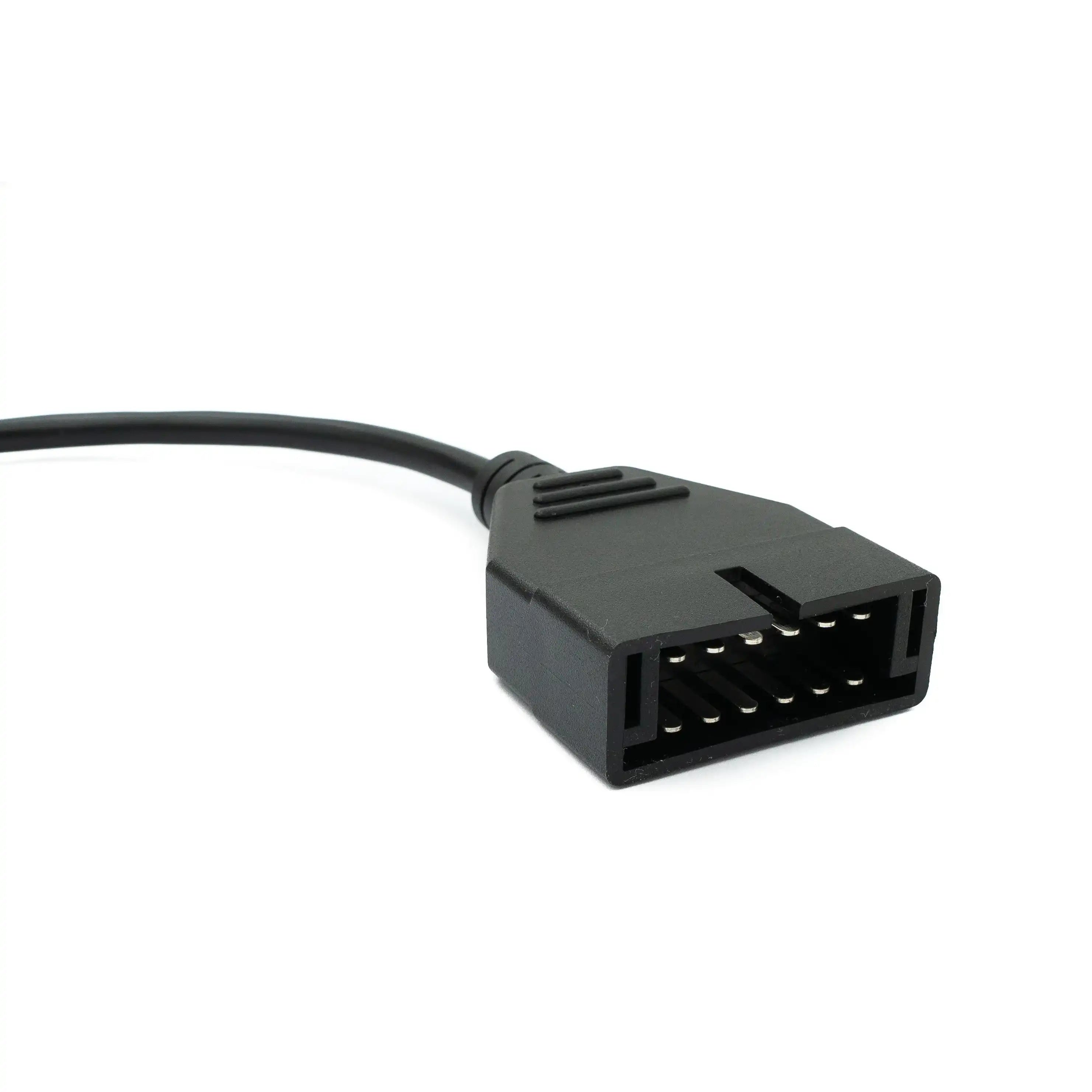 SYSTEM-S OBD Kabel 30cm OBD 2 Buchse für General Motors 12pin Schwarz für Auto Diagnose