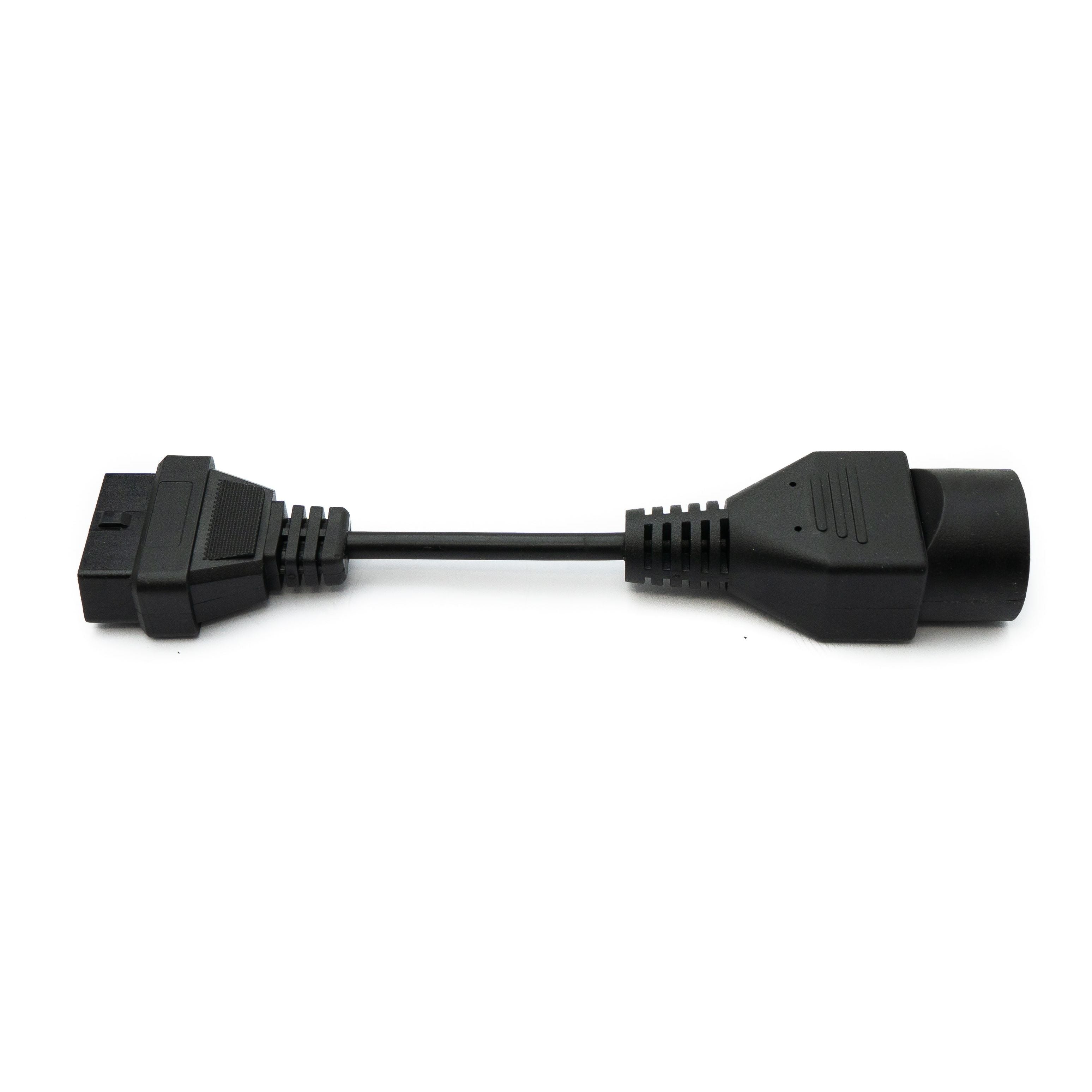 SYSTEM-S OBD Kabel 10 cm OBD 2 Buchse für Mazda 17pin in Schwarz für Auto Diagnose