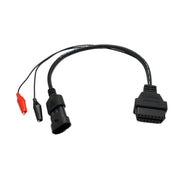 System S OBD Kabel 30 Cm Fiat 3 Pin OBD 2 Diagnose Verbindung Schwarz Für Auto Kabelsatz
