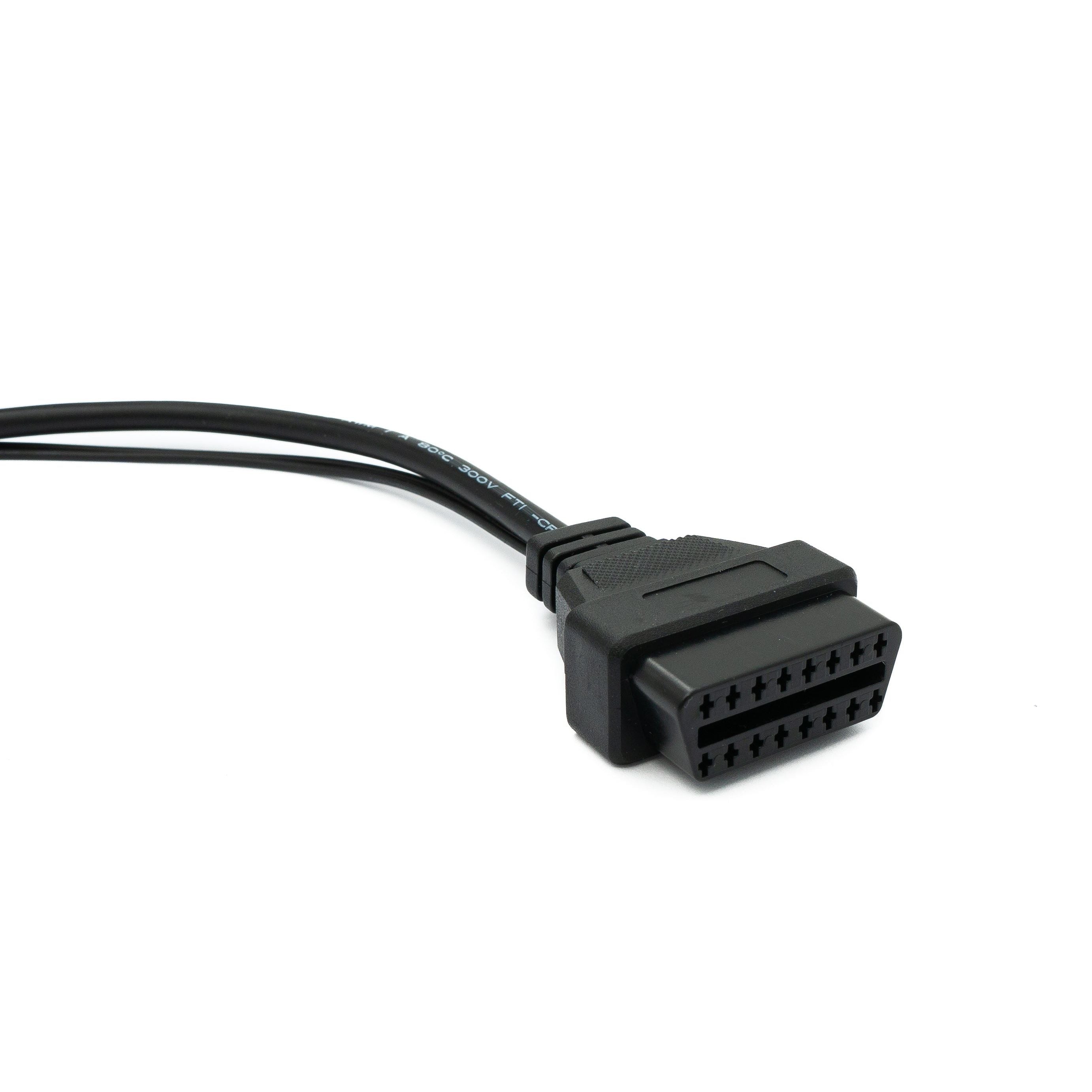System S OBD Kabel 30 Cm Fiat 3 Pin OBD 2 Diagnose Verbindung Schwarz Für Auto Kabelsatz