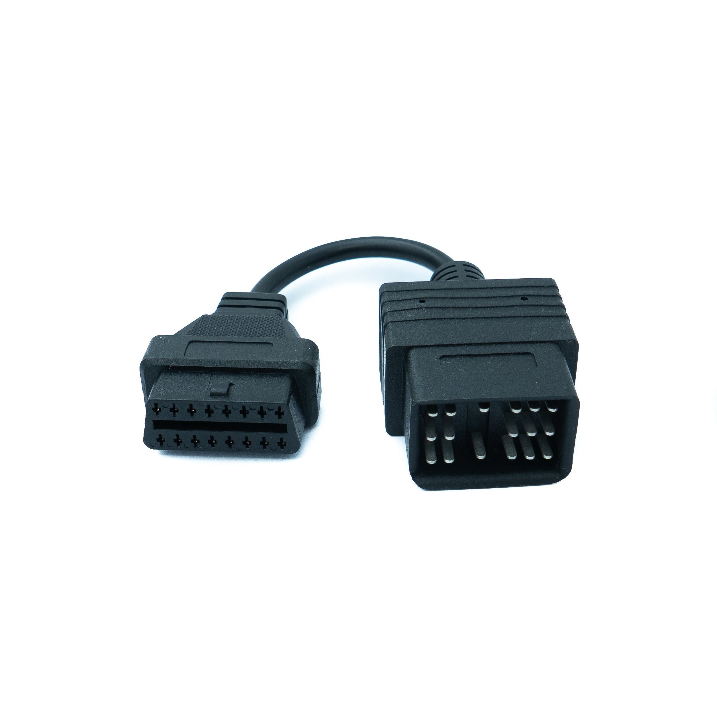 System-S OBD Kabel 10 cm OBD2 17-Pin Toyota Anschluss Diagnosekabel Schwarz Für Auto Diagnose