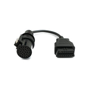 OBD Kabel 20 Cm OBD2 Anschluss 30 Pin Iveco Diagnosekabel Schwarz Für Fahrzeuge Geeignet