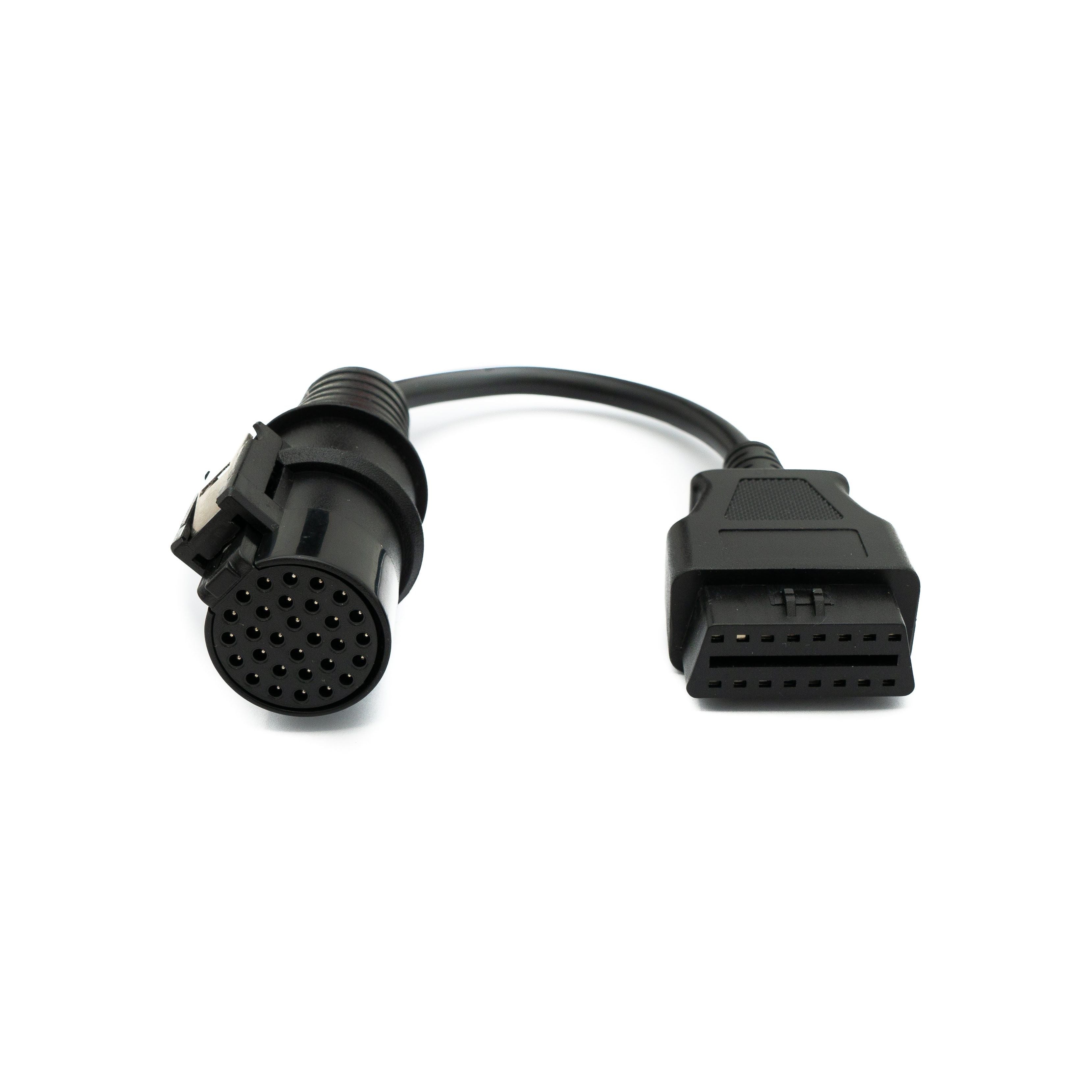 OBD Kabel 20 Cm OBD2 Anschluss 30 Pin Iveco Diagnosekabel Schwarz Für Fahrzeuge Geeignet