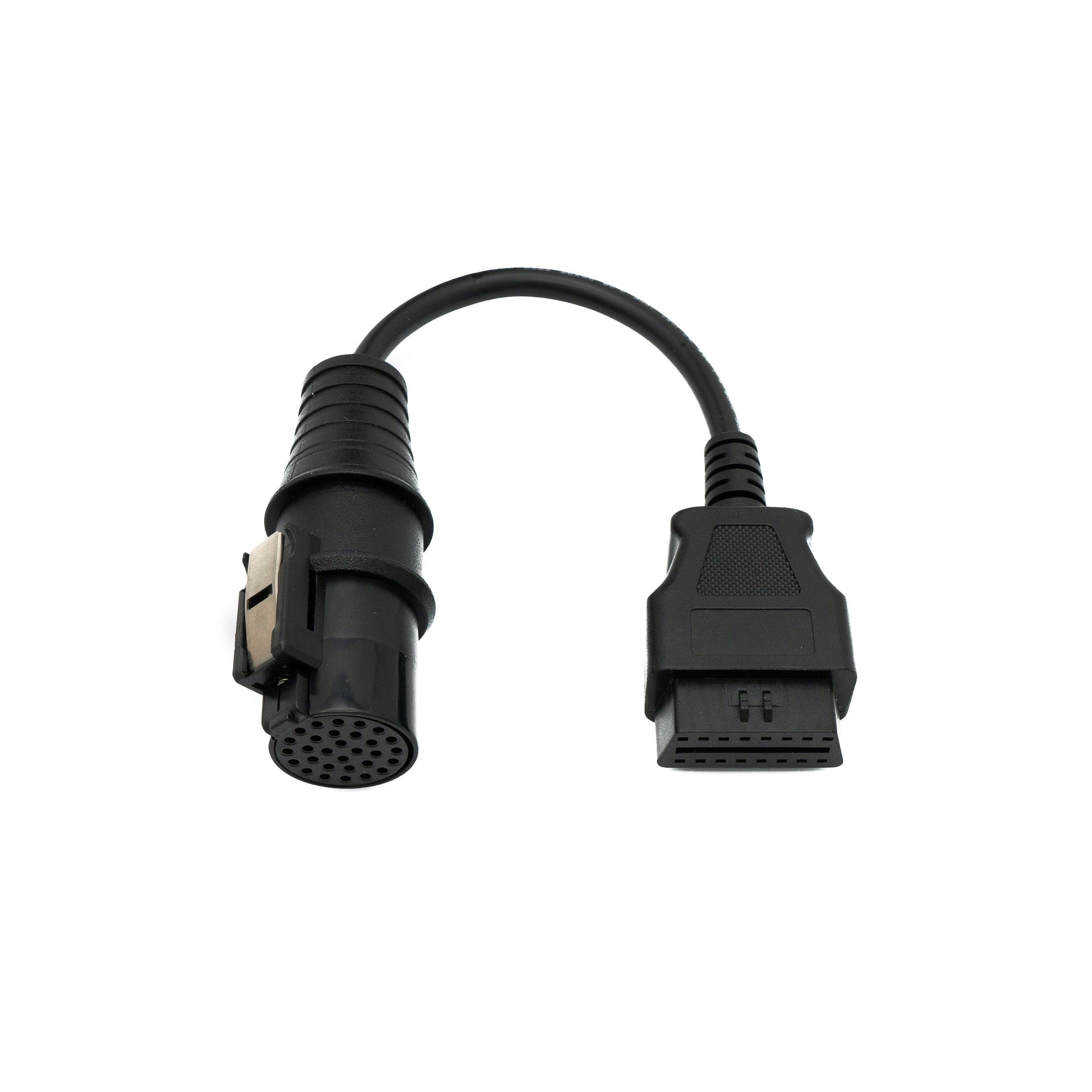 OBD Kabel 20 Cm OBD2 Anschluss 30 Pin Iveco Diagnosekabel Schwarz Für Fahrzeuge Geeignet