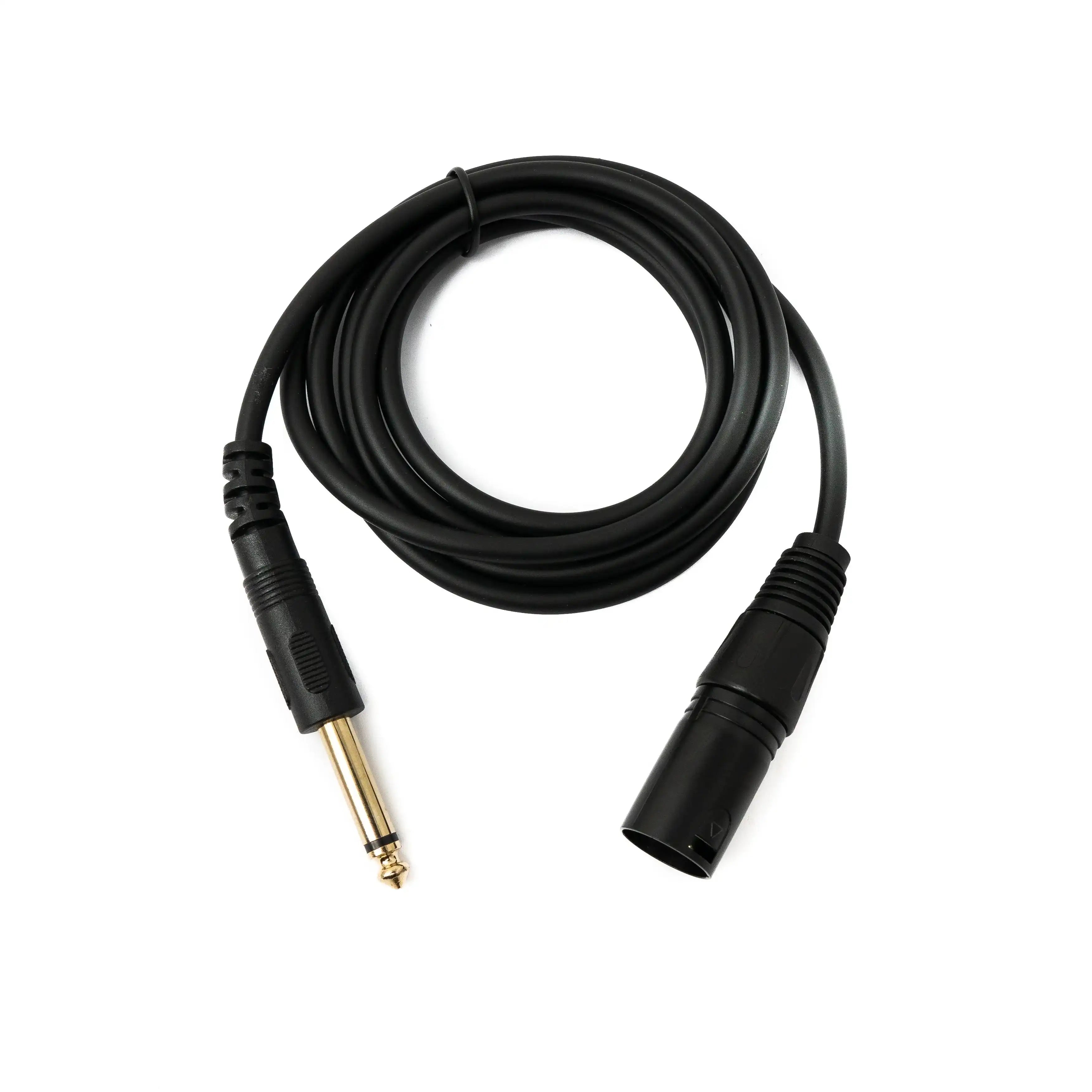 Audio Kabel 150 Zentimeter Stereo Klinke 6,35 Millimeter Zu XLR Buchse Schwarz Professionell