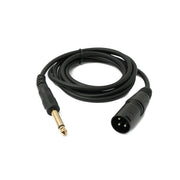 Audio Kabel 150 Zentimeter Stereo Klinke 6,35 Millimeter Zu XLR Buchse Schwarz Professionell