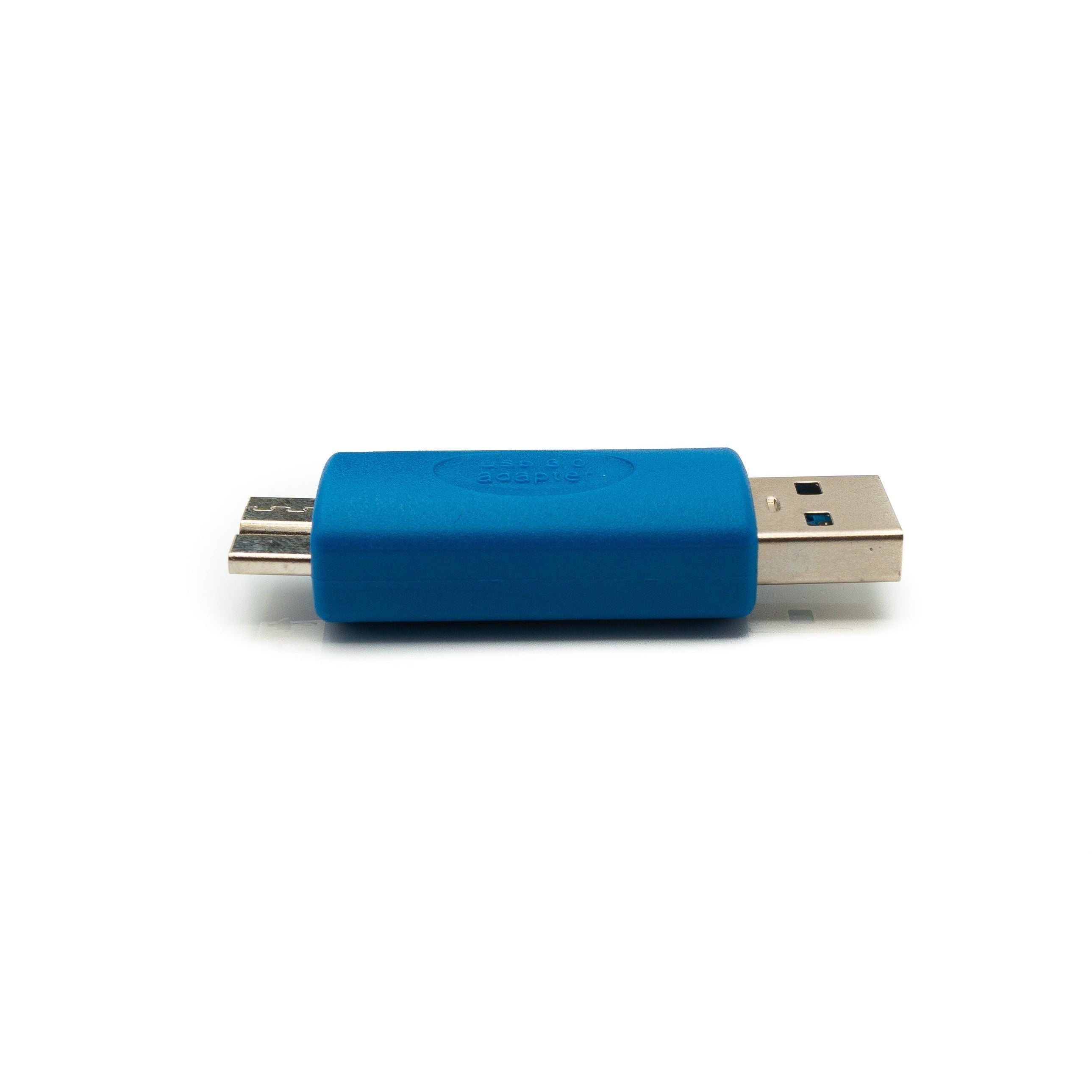 SYSTEM-S USB 3.0 Adapter Typ A Stecker zu Micro B Stecker Kabel in Blau