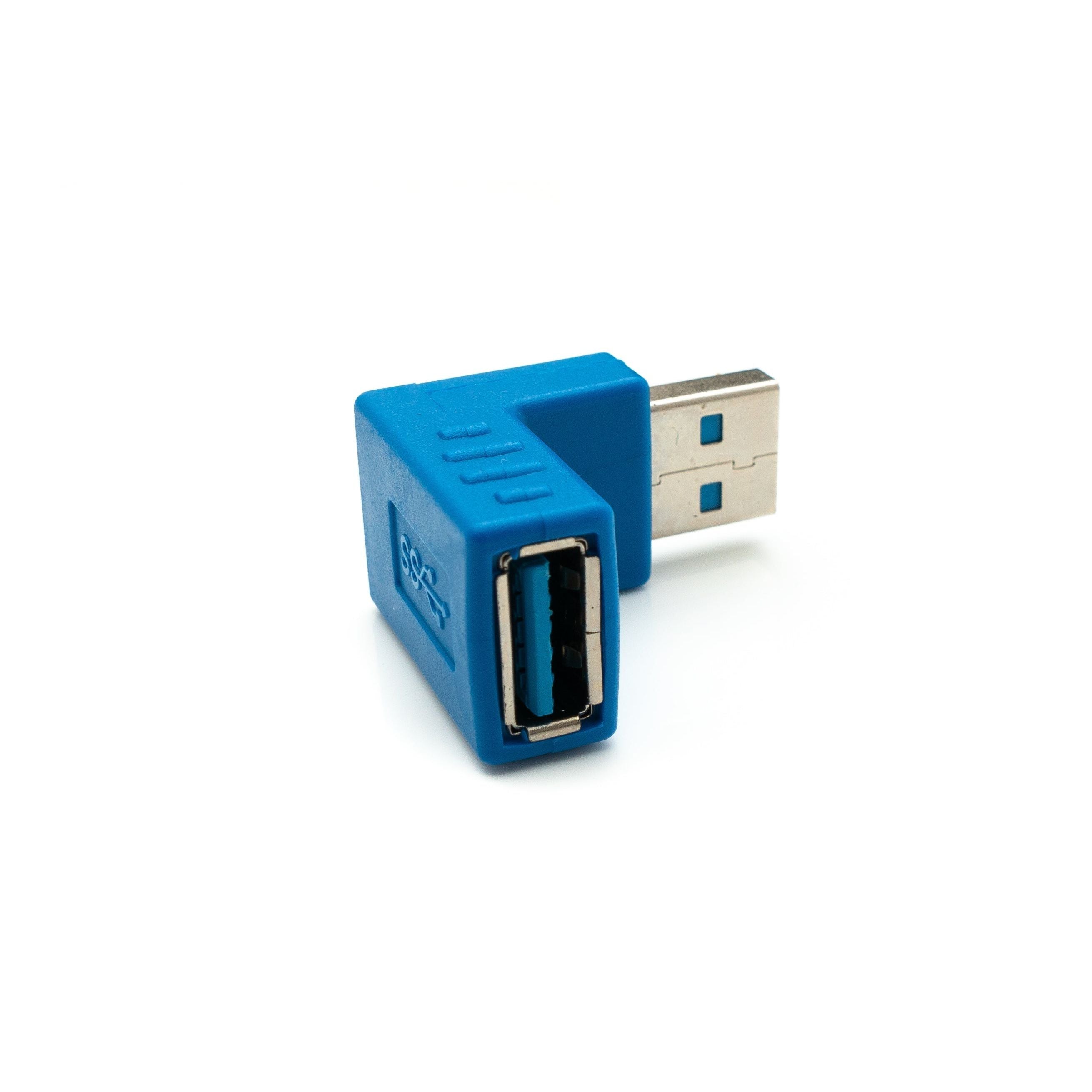 Winkliger USB 3.0 Typ A Adapter Blau Winkelkabel Für Platzsparende Geräteverbindungen