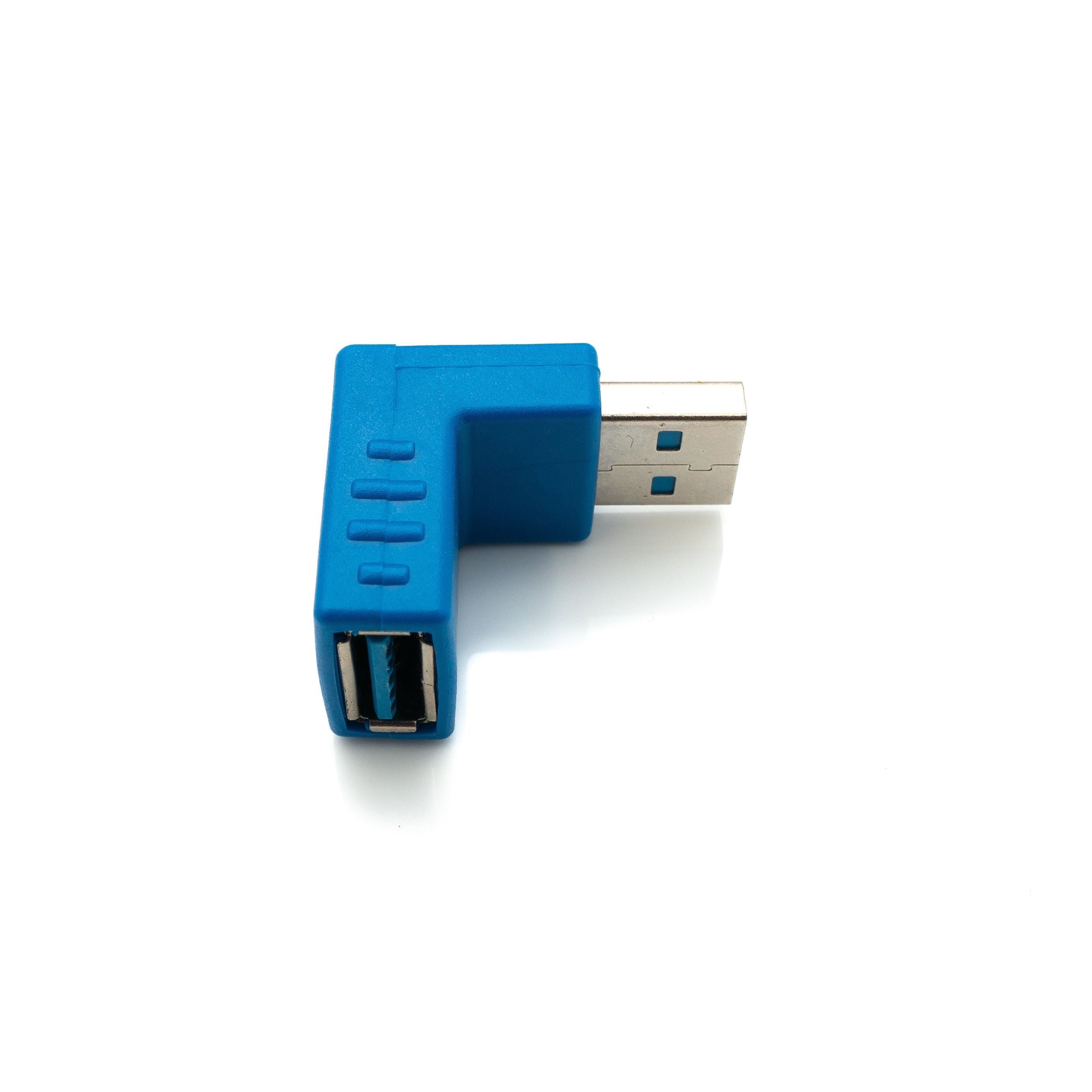 Winkliger USB 3.0 Typ A Adapter Blau Winkelkabel Für Platzsparende Geräteverbindungen