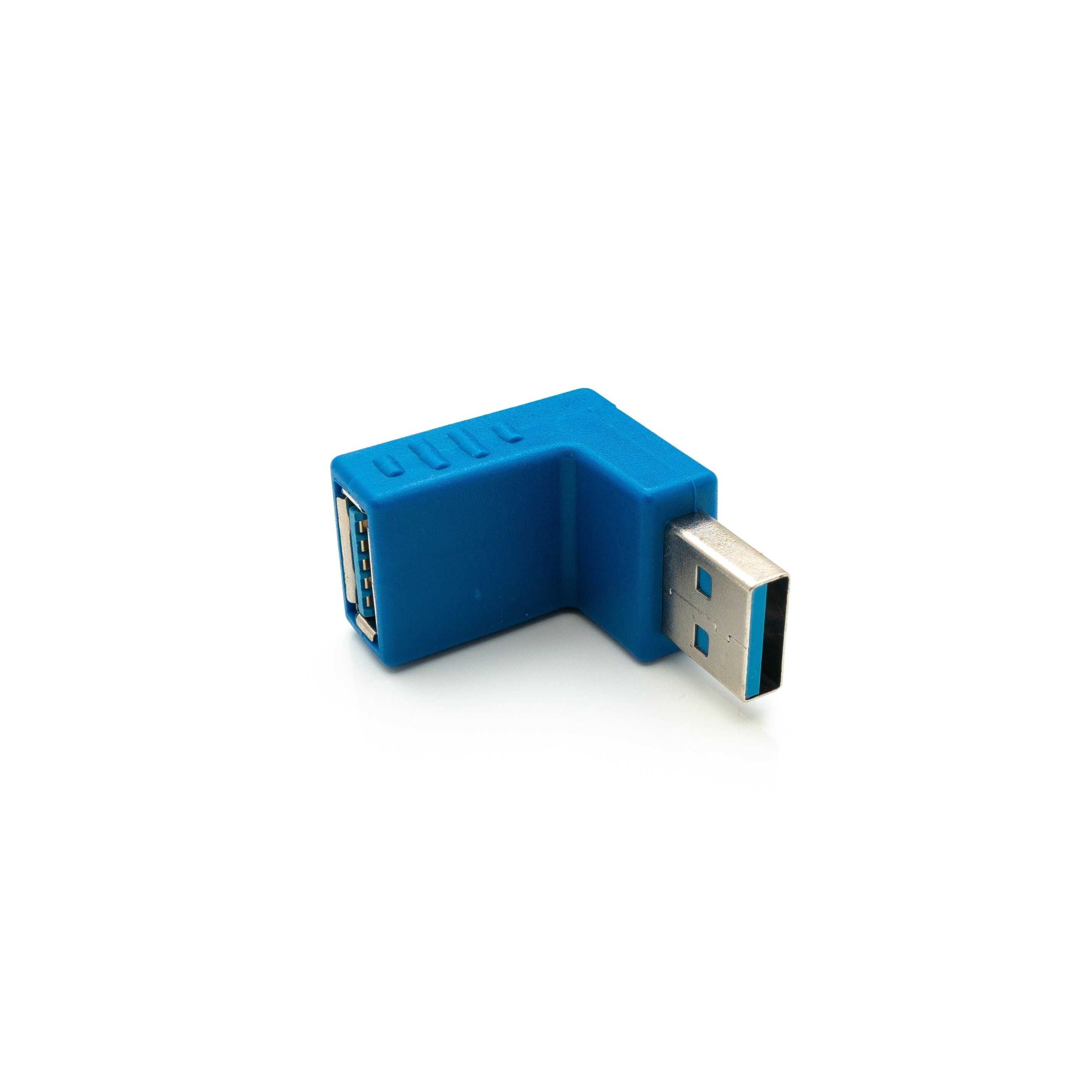 Winkliger USB 3.0 Typ A Adapter Blau Winkelkabel Für Platzsparende Geräteverbindungen