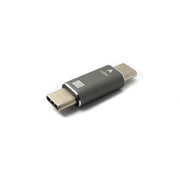 SYSTEM-S USB4 USB Adapter Typ C Stecker zu Stecker 40 Gbit/s USB 4.0 Kabel in Grau
