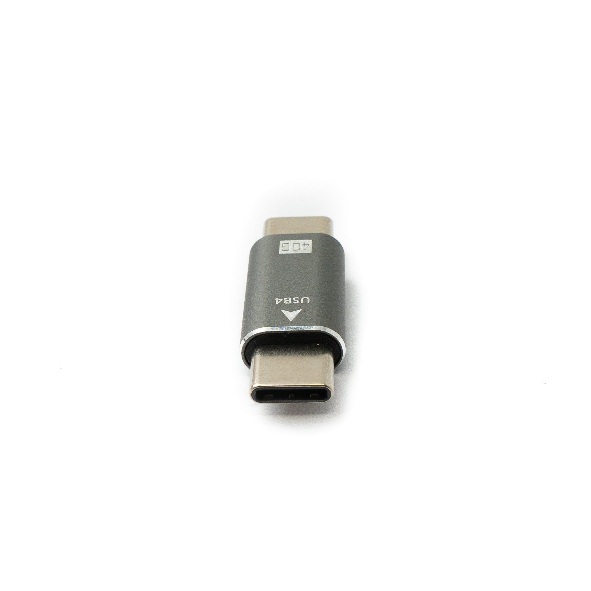 SYSTEM-S USB4 USB Adapter Typ C Stecker zu Stecker 40 Gbit/s USB 4.0 Kabel in Grau