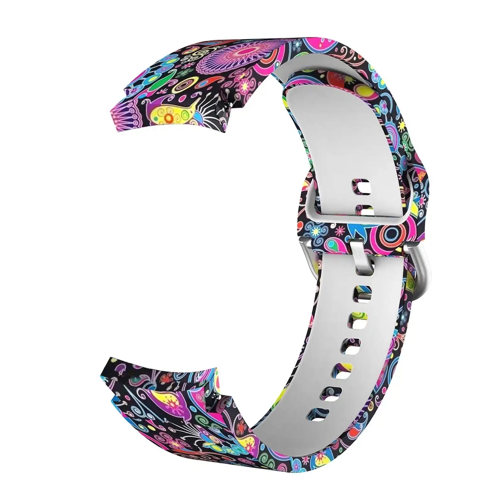 Silikon Armband 20mm Retro Muster Für Samsung Galaxy Watch 4 Flexible Stilvolles Accessoire