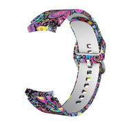 Silikon Armband 20mm Retro Muster Für Samsung Galaxy Watch 4 Flexible Stilvolles Accessoire