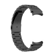 Edelstahl Armband 22mm Mit Kippfaltschließe Für Smartwatch In Tiefschwarz Hochglanz Finish