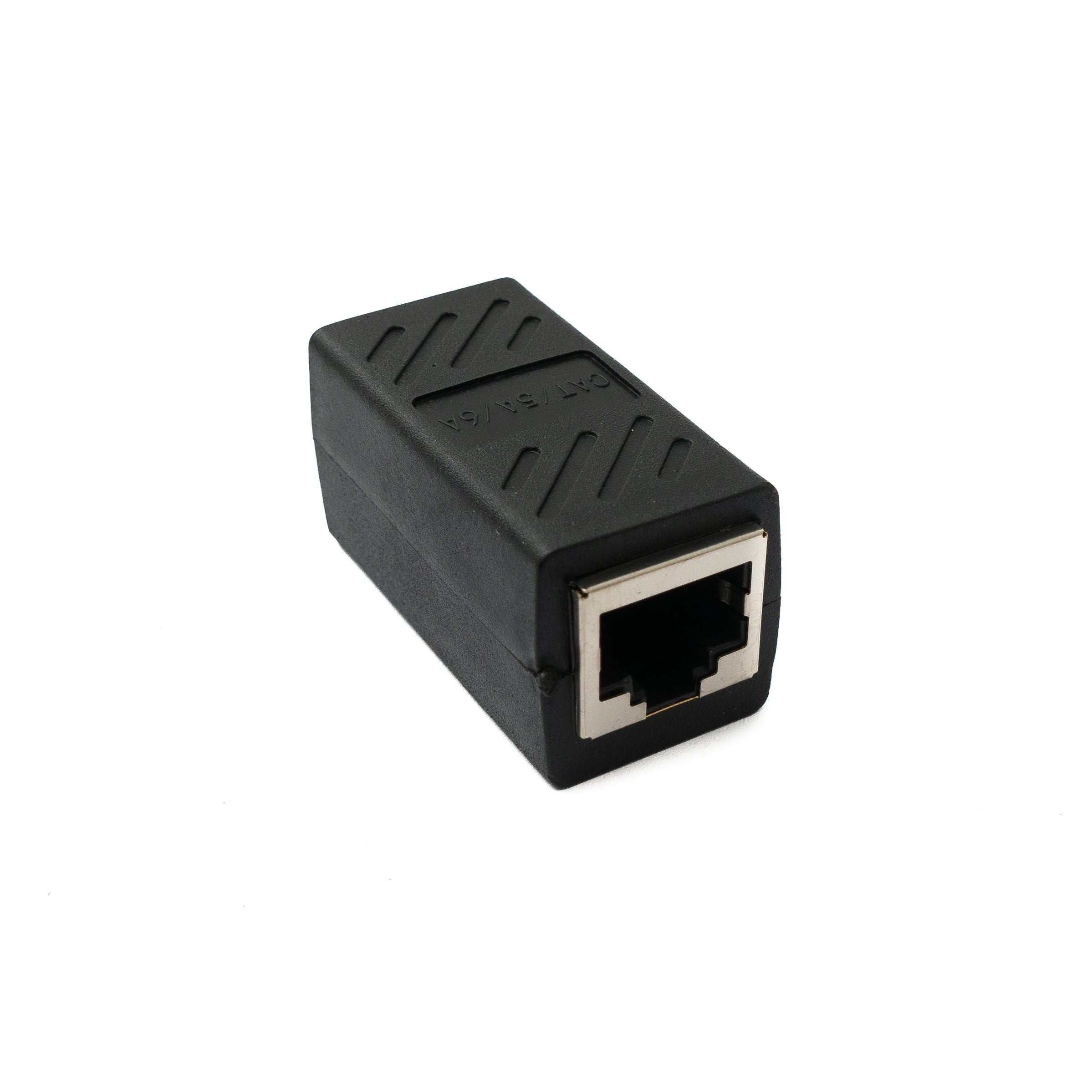 RJ45 Buchse Zu Buchse Ethernet Adapter Schwarz Für Sichere Zuverlässige LANVerbindungen Erweitern