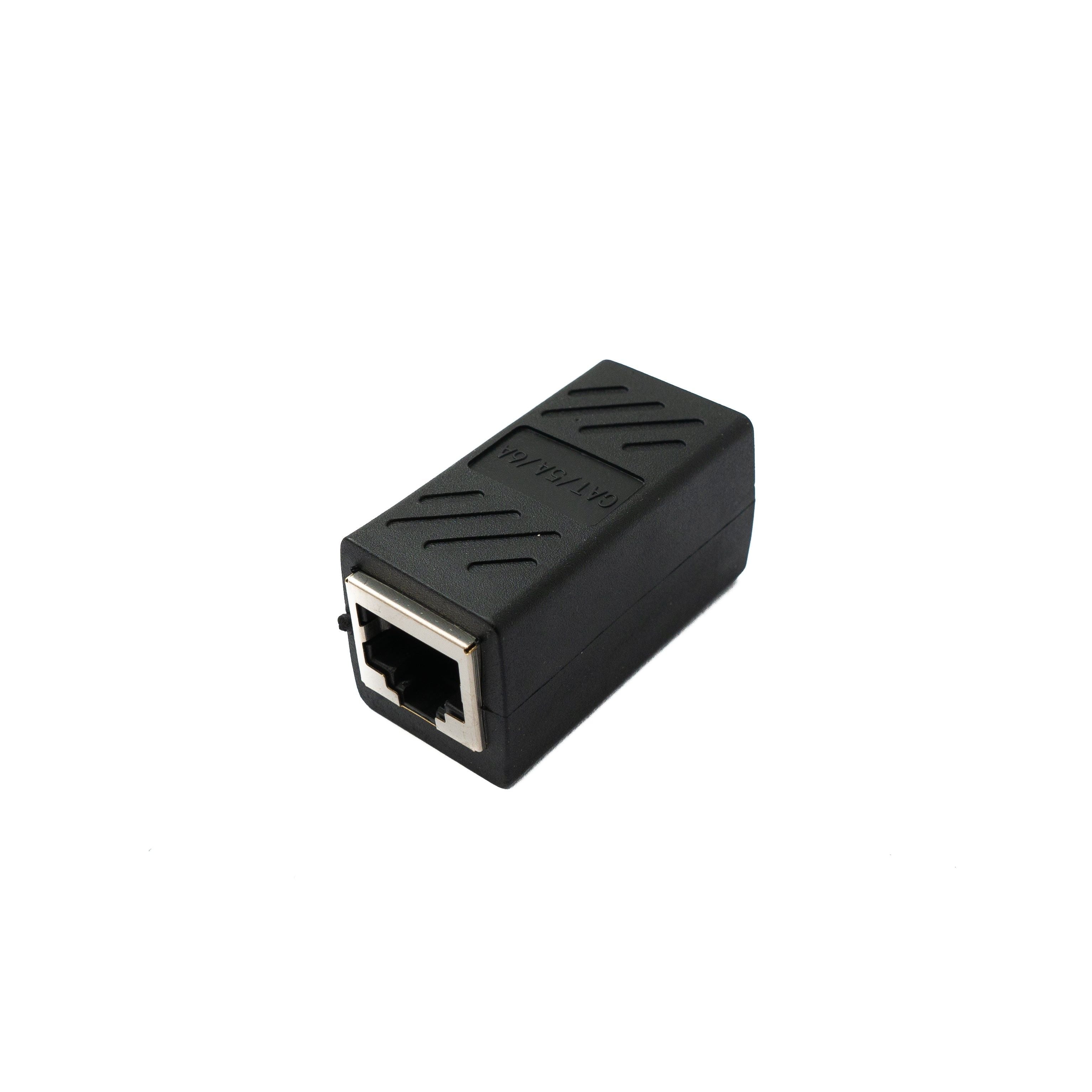 RJ45 Buchse Zu Buchse Ethernet Adapter Schwarz Für Sichere Zuverlässige LANVerbindungen Erweitern