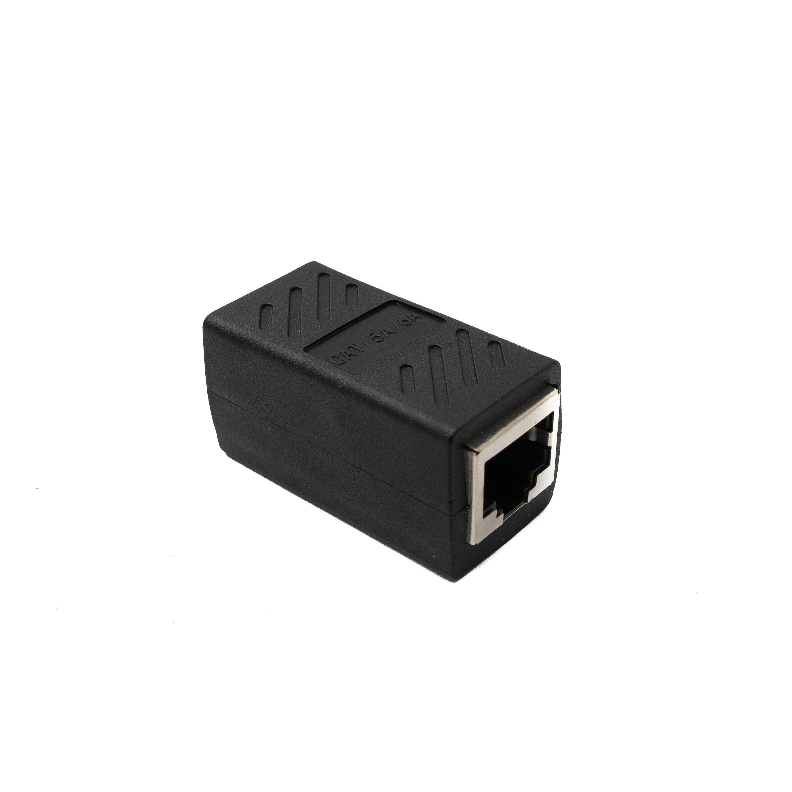 RJ45 Buchse Zu Buchse Ethernet Adapter Schwarz Für Sichere Zuverlässige LANVerbindungen Erweitern
