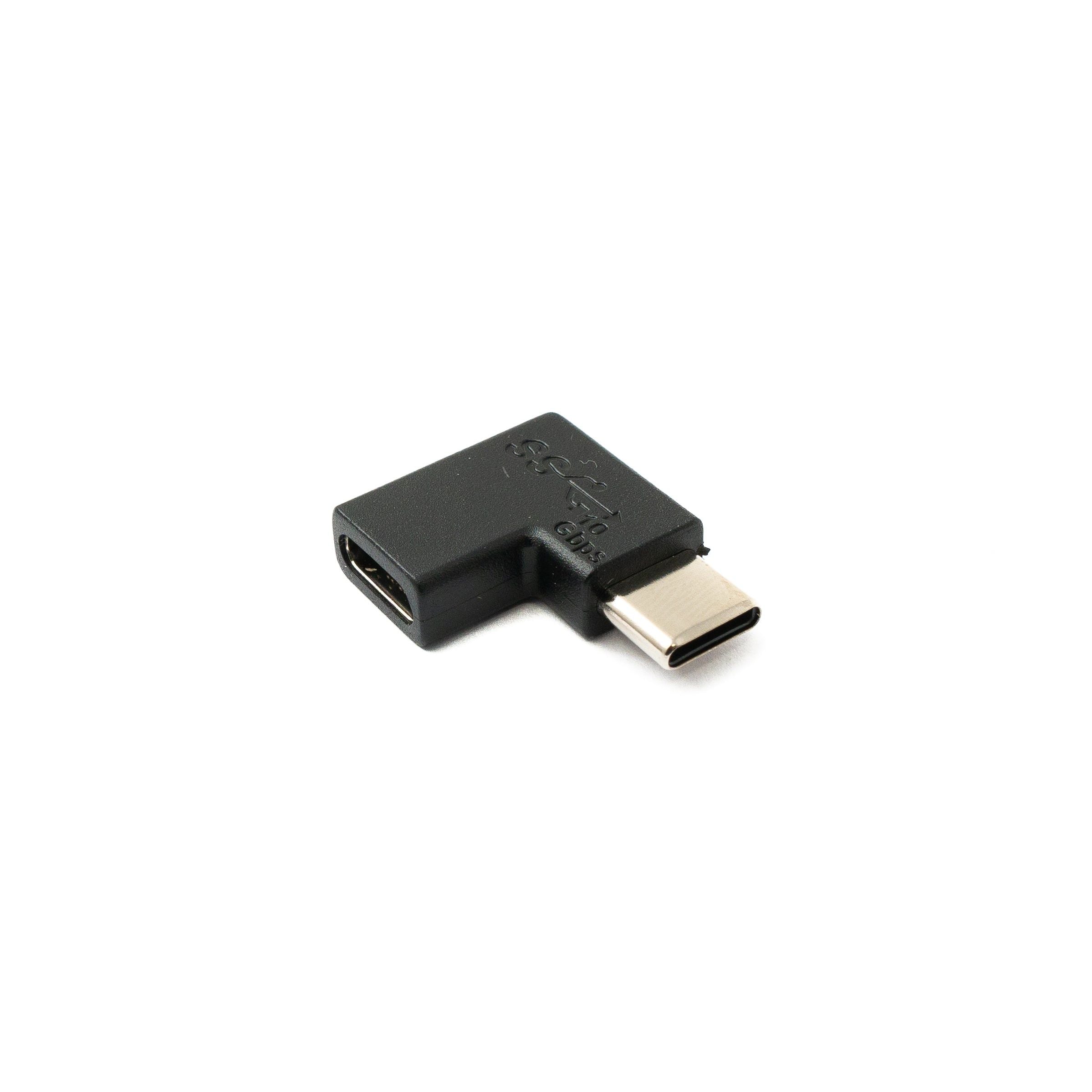 USB C Winkeladapter 3.1 Gen 2 Mit Aluminiumgehäuse Schnelle 5 Gbit Pro Sekunde Übertragung Schwarz
