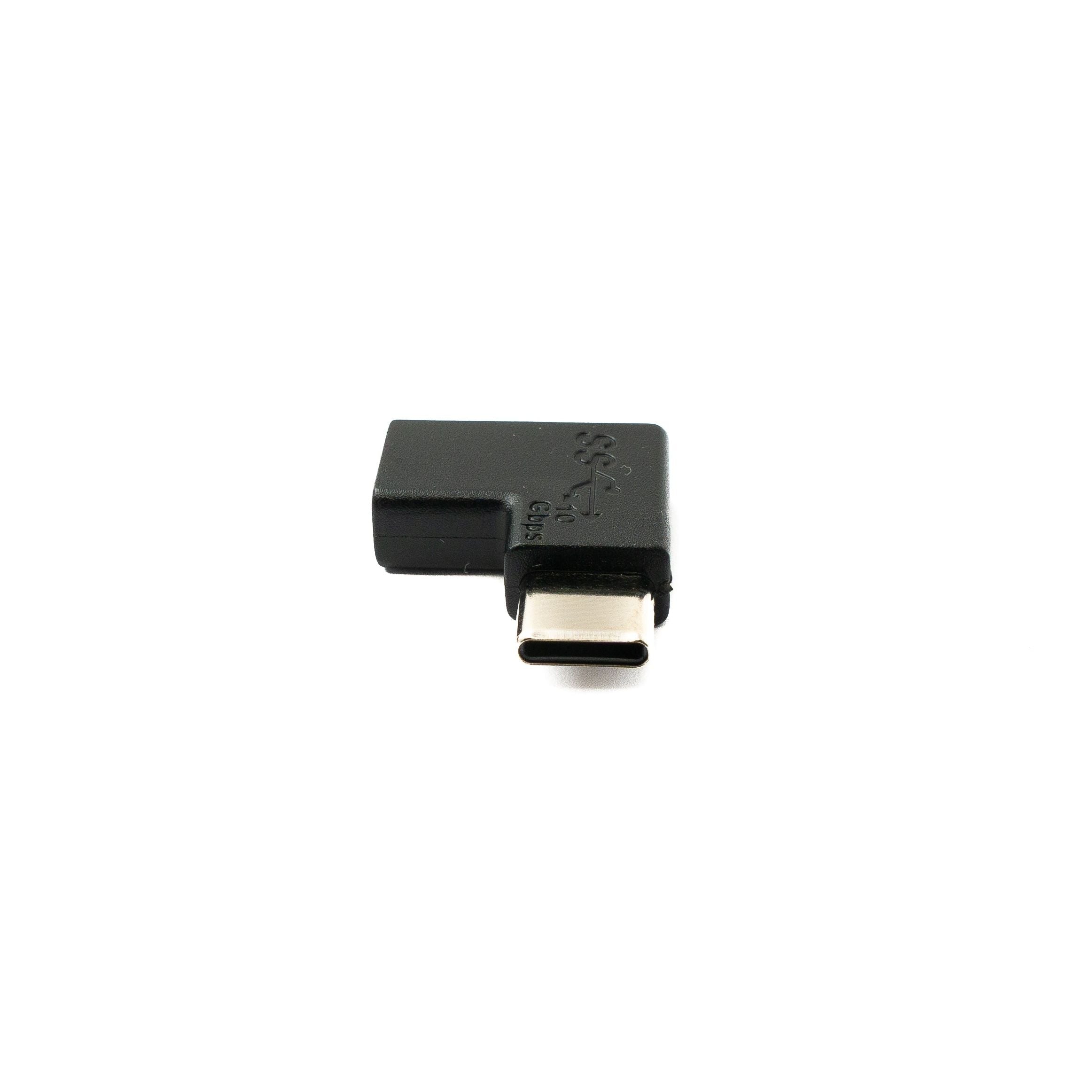 USB C Winkeladapter 3.1 Gen 2 Mit Aluminiumgehäuse Schnelle 5 Gbit Pro Sekunde Übertragung Schwarz