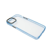 System-S TPU Schutzhülle Blau Transparent Für Iphone 14 Plus Mit Kamera und Buttonschutz