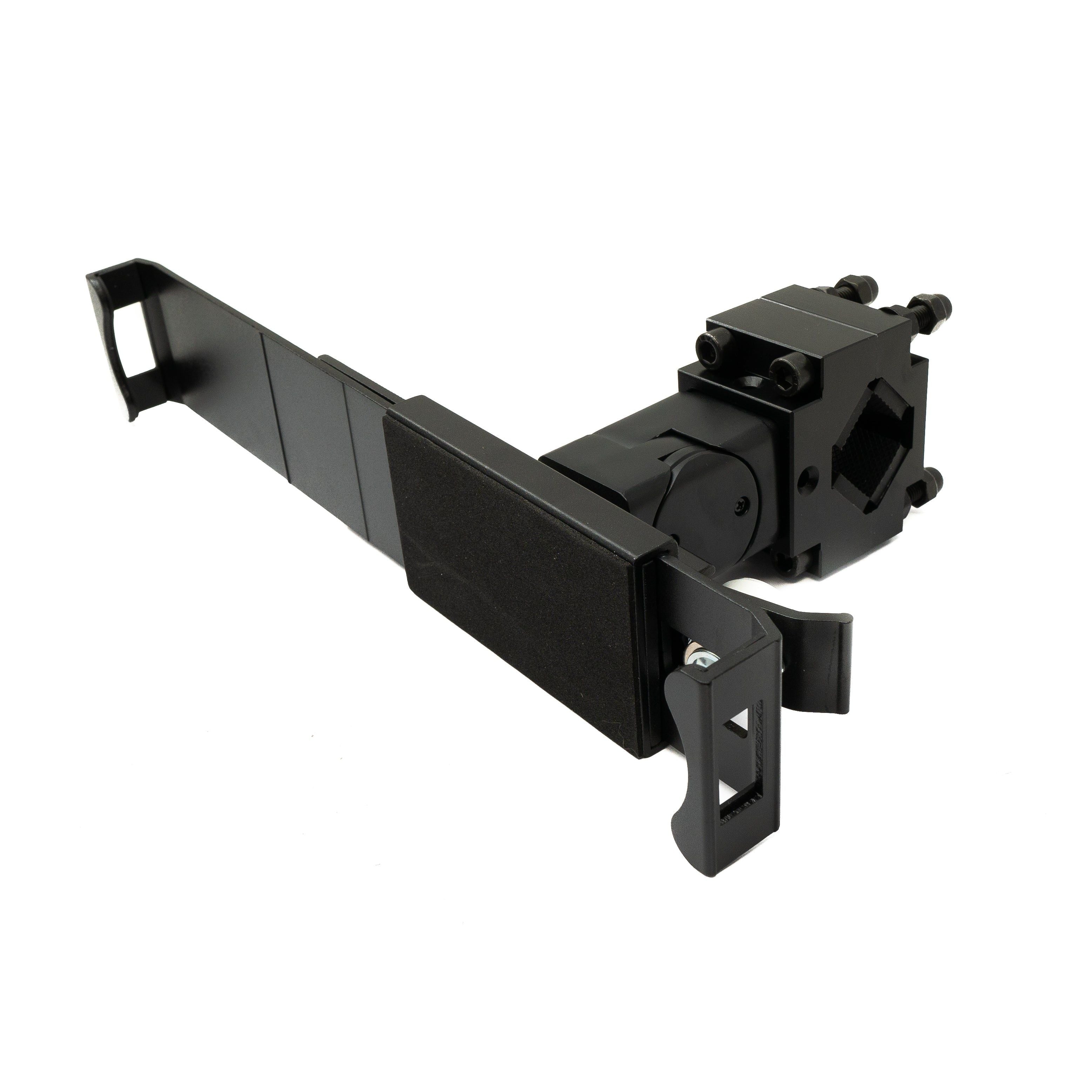 Stangenhalterung Mit Schloss Befestigung Schwarz Verstellbarer Winkel Für Tablets 9 Bis 13 Zoll