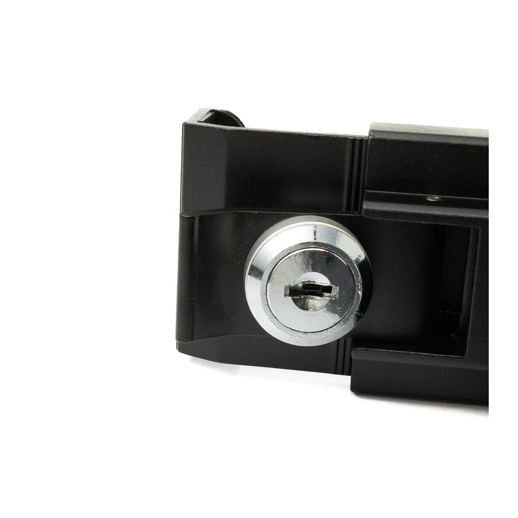 Stangenhalterung Mit Schloss Befestigung Schwarz Verstellbarer Winkel Für Tablets 9 Bis 13 Zoll