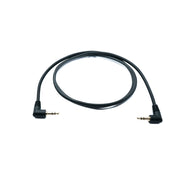 SYSTEM-S Audio Klinke Kabel 100 cm 3,5 mm 3 polig Stecker zu Stecker Winkel AUX