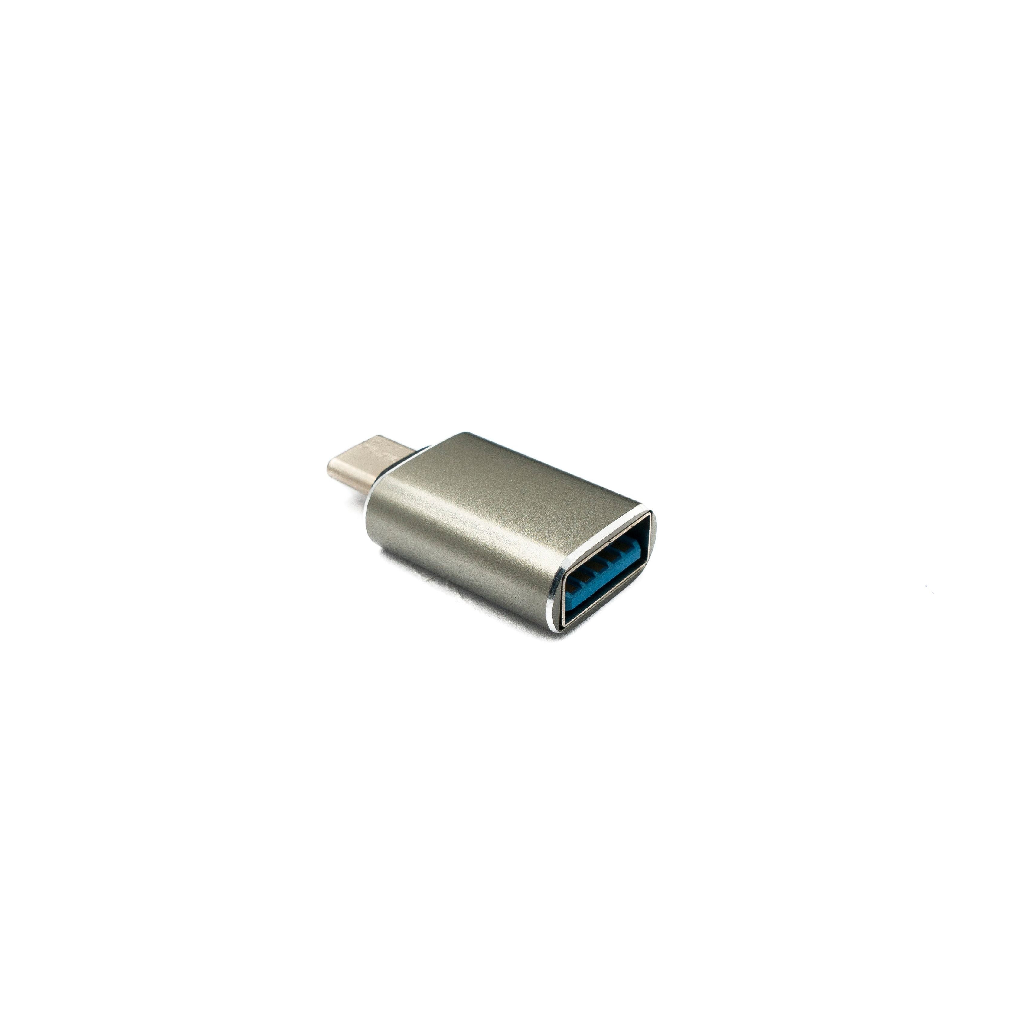 USB C Zu USB A Adapter Typ C Stecker Auf USB 3.0 Buchse Anthrazit 5 Gbit/s 0,9 A 4,5 W