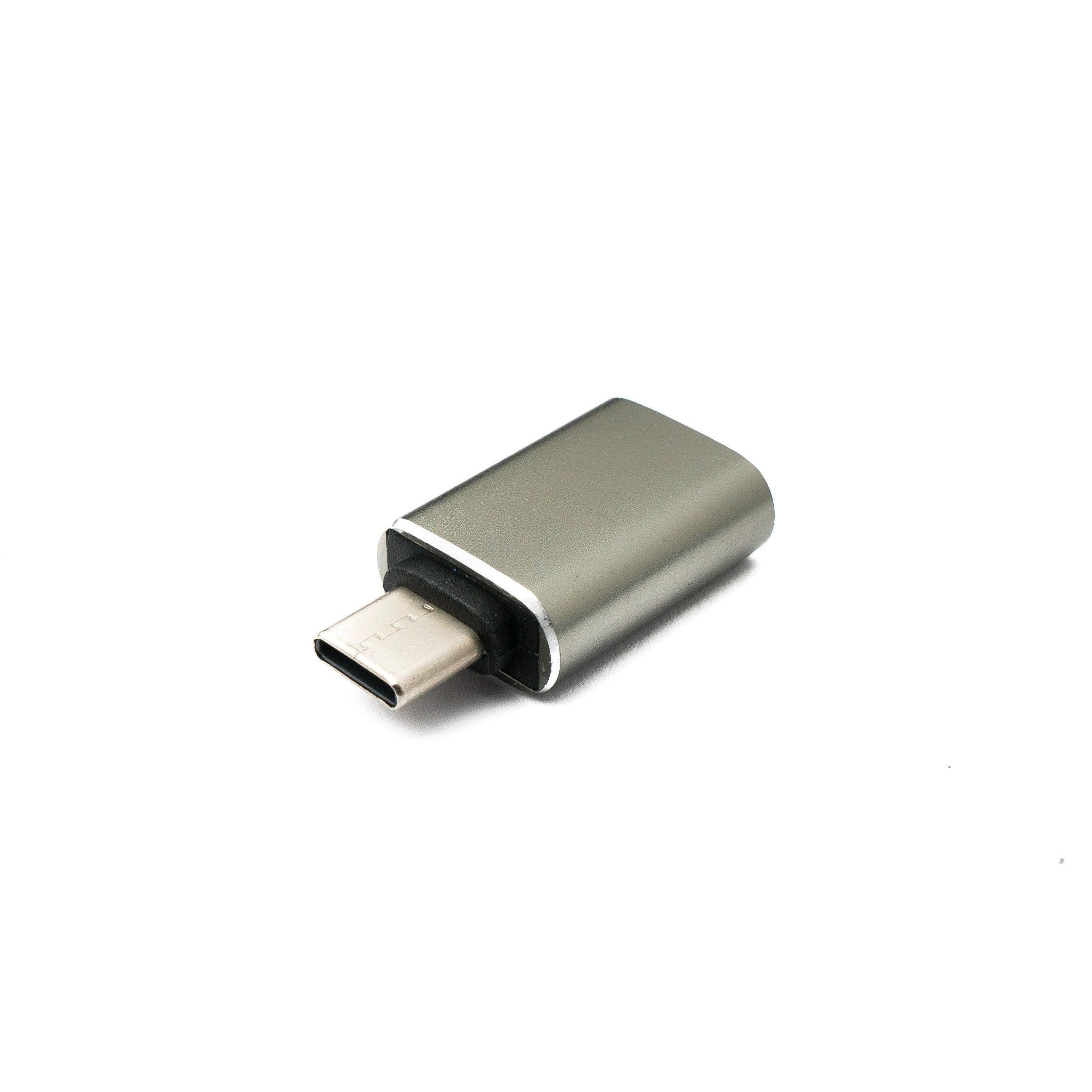 USB C Zu USB A Adapter Typ C Stecker Auf USB 3.0 Buchse Anthrazit 5 Gbit/s 0,9 A 4,5 W