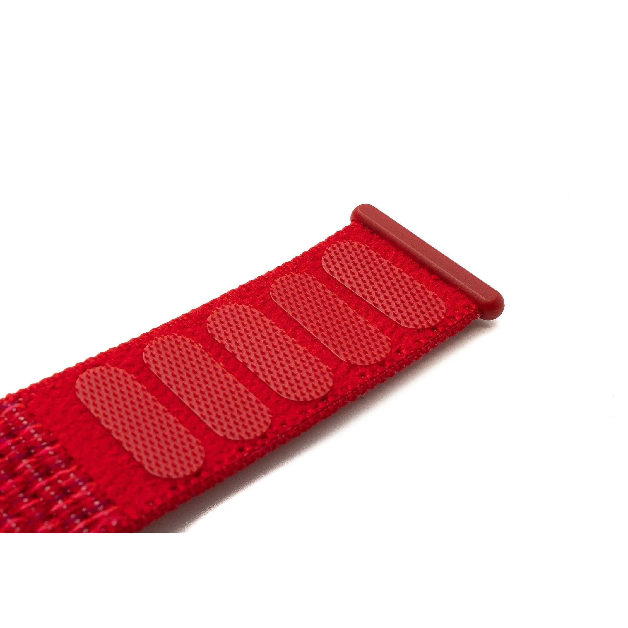 Rotes 22mm Nylon Armband Passgenau Für Fitbit Versa 2 Und Versa Lite Leicht Bequem