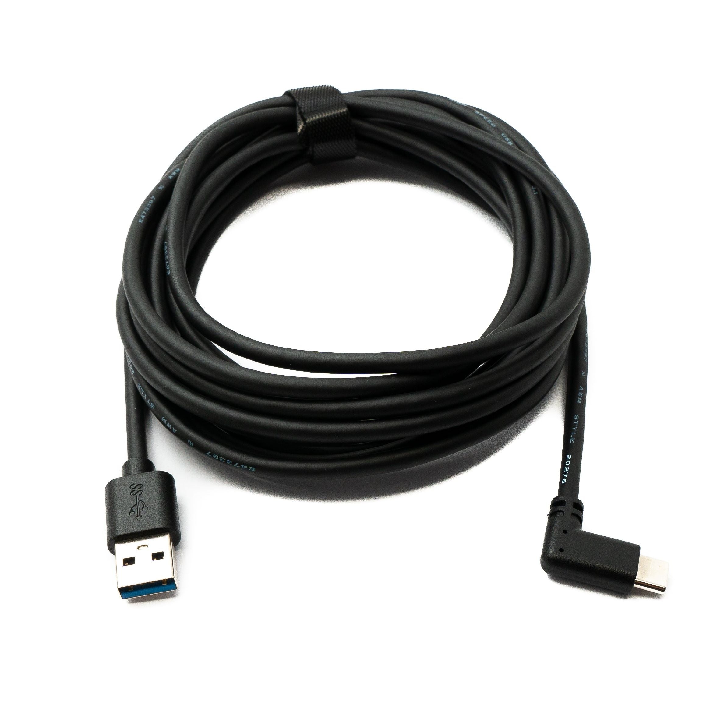Systemhaus Zakaria USB 3.2 Gen 1 4 m Lang Typ C Zu Typ A Winkelstecker Schwarz Kabel