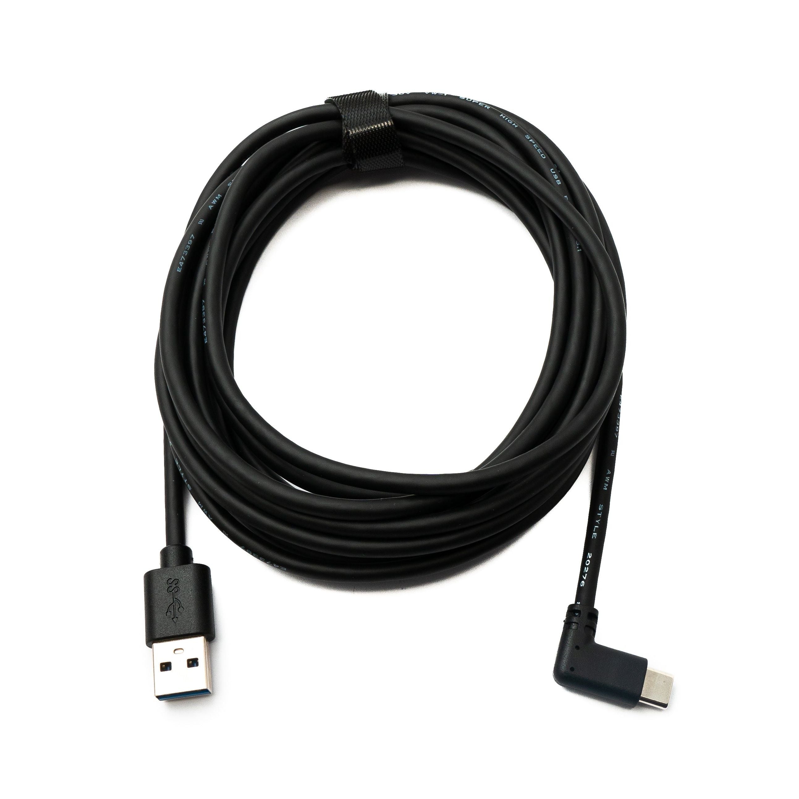 Systemhaus Zakaria USB 3.2 Gen 1 4 m Lang Typ C Zu Typ A Winkelstecker Schwarz Kabel