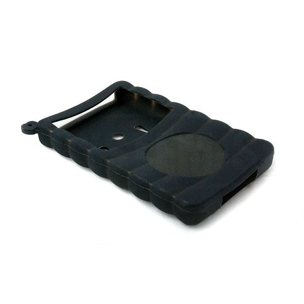 Silikon Skin Hülle Schwarz Passgenaue Griffige Schale Für Apple iPod Video 30 GB