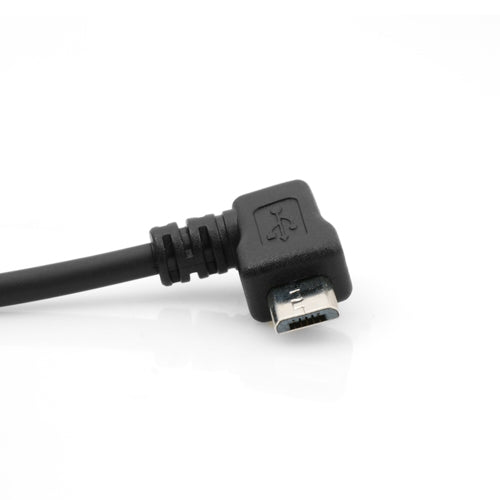Micro USB KFZ Ladekabel Mit 90 Grad Winkelstecker Und Spiralkabel 30-135 Cm Für Mobilgeräte