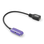 System-S Micro USB zu Magnet Stecker Ladekabel Magnet Stecker mit LED Anzeige für Sony Xperia Z1 Xperia Z2 Compact Lila