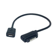 System-S Magnet USB Kabel Ladekabel zu MIcro USB Eingang für Sony Xperia Z1 Xperia Z2 Compact 10 cm