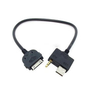 KFZ USB Und 3.5mm Klinke Adapterkabel Für iPhone iPod 30Pin Hyundai Kia MDI 25cm