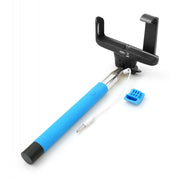 Universal Monopod Selfiepod Selfiestick Teleskopstab Blau Verstellbare Länge 23,5 cm