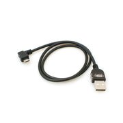 Micro USB 2.0 Kabel 50 cm mit 90 Grad Linkswinkelstecker USB A zu Micro B Daten und Ladekabel