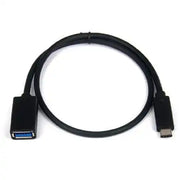 System-S USB 3.1 Typ C Male zu USB 3.0 Typ A oder USB 2.0 Female Datenkabel Ladekabel Kabel Verlängerung 50 cm