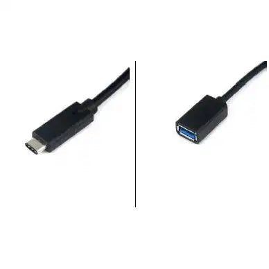 System-S USB 3.1 Typ C Male zu USB 3.0 Typ A oder USB 2.0 Female Datenkabel Ladekabel Kabel Verlängerung 50 cm