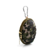 System S Kopfhörer Schutztasche Camouflage Grün Pixel Hard Case Stoßfestes Etui Mit Karabiner