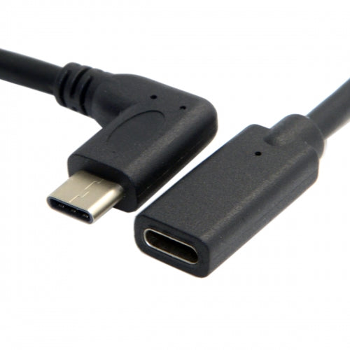 USB C Verlängerungskabel 90 Grad Rechtswinkel Weiblich Zu Männlich USB 3.1 Type C Gen 2 20 cm