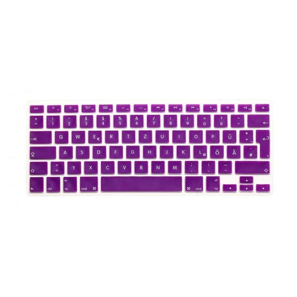 Silikon Tastaturabdeckung QWERTZ Deutsche Tastatur Lila Schutz Für MacBook Pro 13 15 17 Zoll