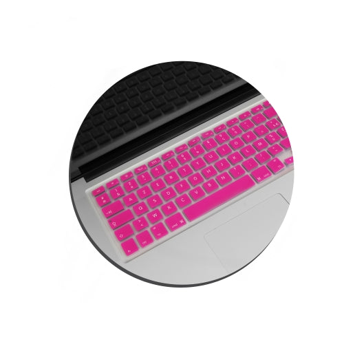 Silikon Tastaturabdeckung AZERTY Pink Für MacBook Pro Und Air Schutz Vor Fingerabdrücke Staub