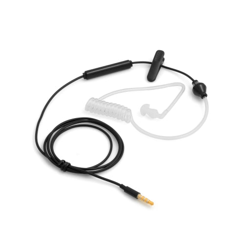 Einohr Antistrahlung Headset Kopfhörer Mit Schallschlauch Für Smartphone Tablet PC Schwarz