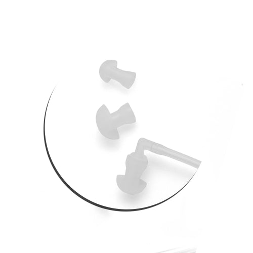 Einohr Headset Gegen Elektromagnetische Strahlung Mit Schallschlauch Weiss 3,5 mm Klinke Kabellänge