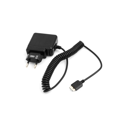 Systemhaus Zakaria USB Ladegerät 2A Micro USB 3.0 Netzteil Mit Spiral Kabel Reiseadapter 1,5 m